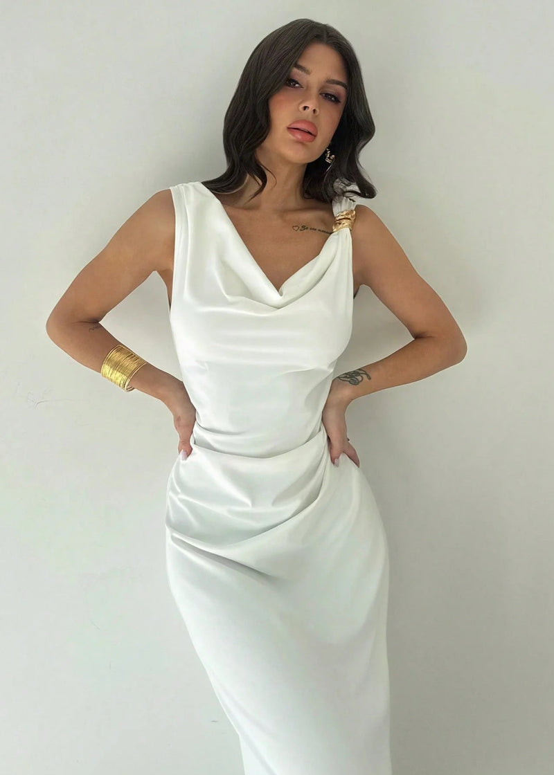 Vestido Feminino Longo Elegante de Festa