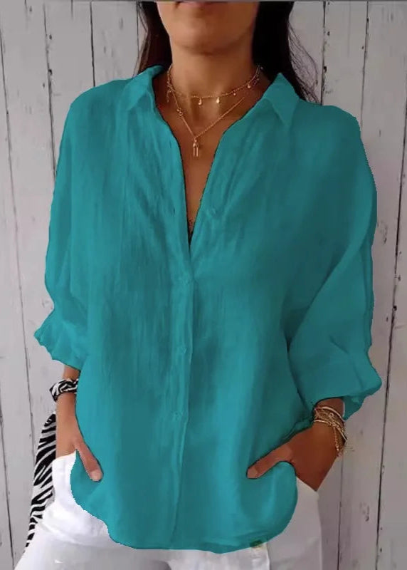 Camisa Feminina de Linho Casual