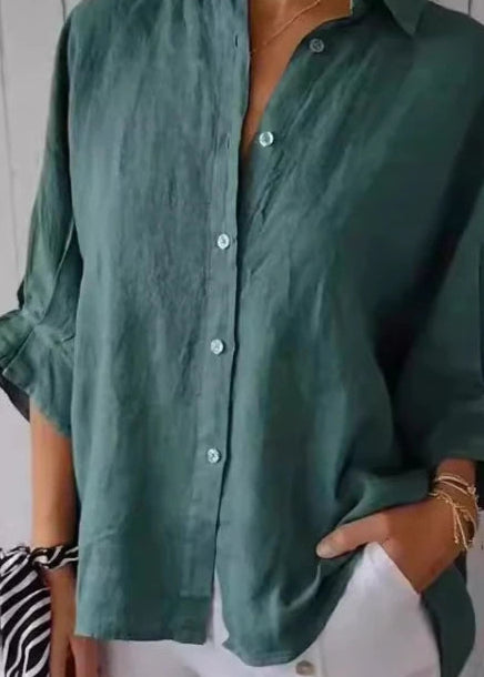 Camisa Feminina de Linho Casual
