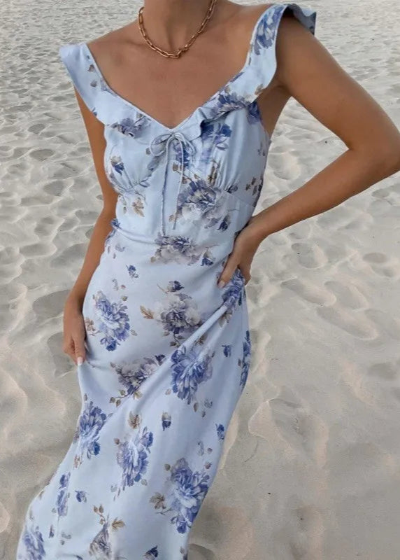 Vestido Feminino Longo Floral