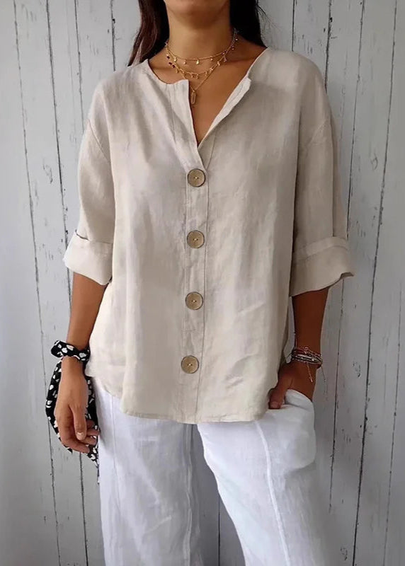 Blusa Feminina Bata de Linho