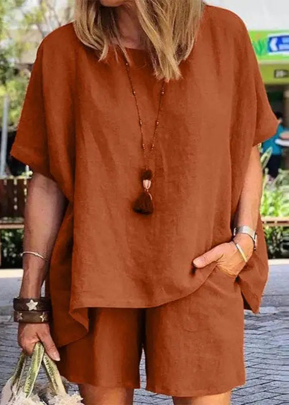 Conjunto Feminino Camisa e Short de Verão