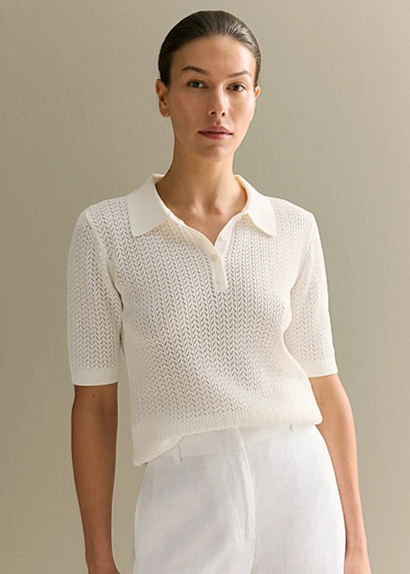 Blusa Feminina Gola Polo Meia Manga