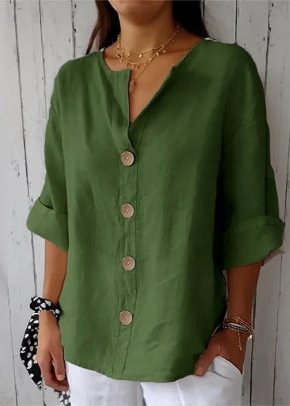 Blusa Feminina Bata de Linho