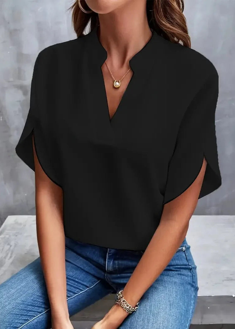 Blusa Feminina Decote V Gola Padre