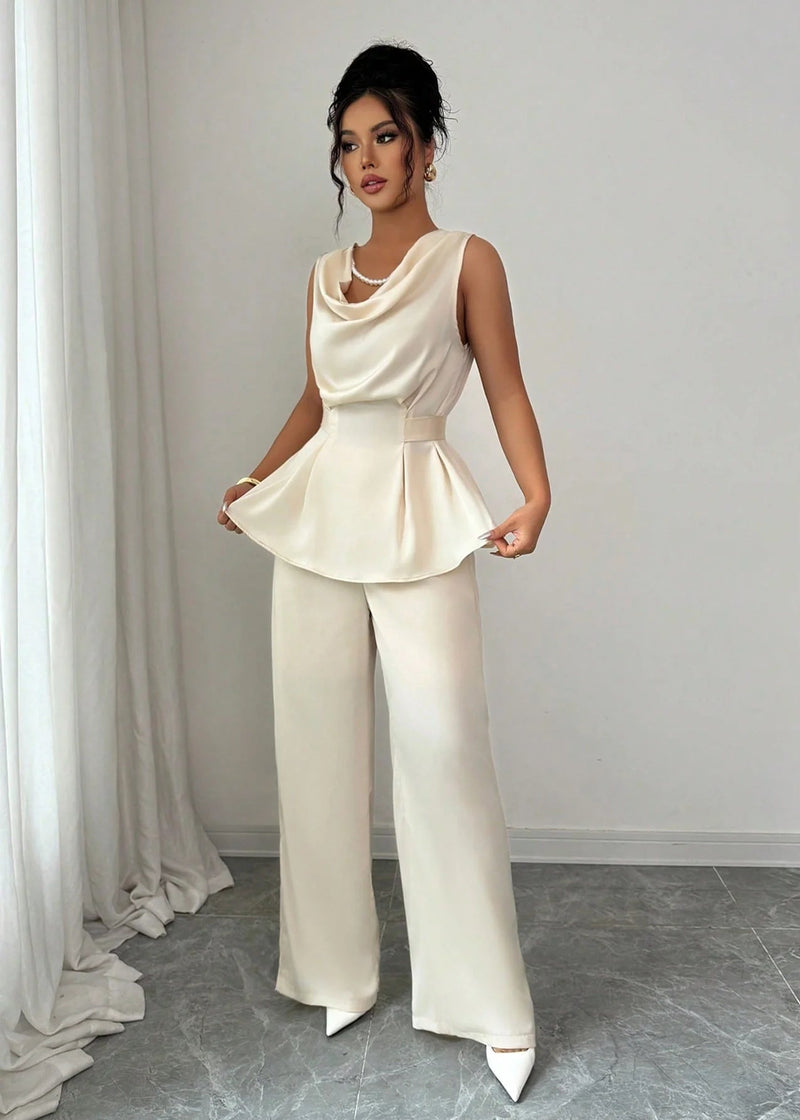 Conjunto Feminino Blusa e Calça Elegante