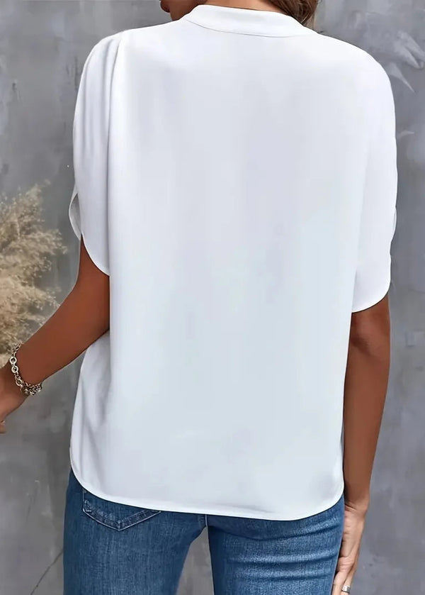 Blusa Feminina Decote V Gola Padre