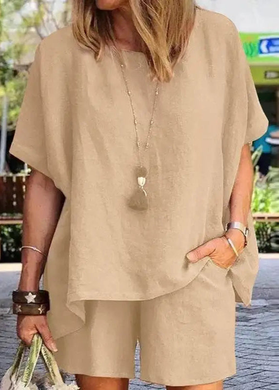 Conjunto Feminino Camisa e Short de Verão