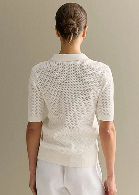 Blusa Feminina Gola Polo Meia Manga