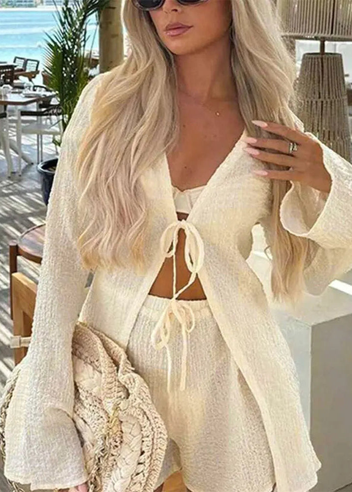 Conjunto Feminino Blusa e Short Saída de Praia