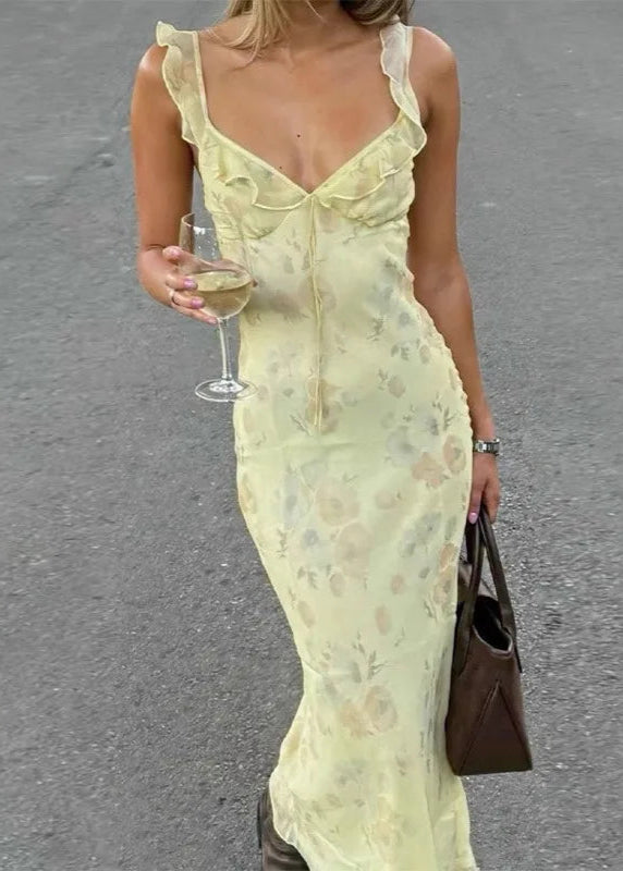 Vestido Feminino Longo Floral