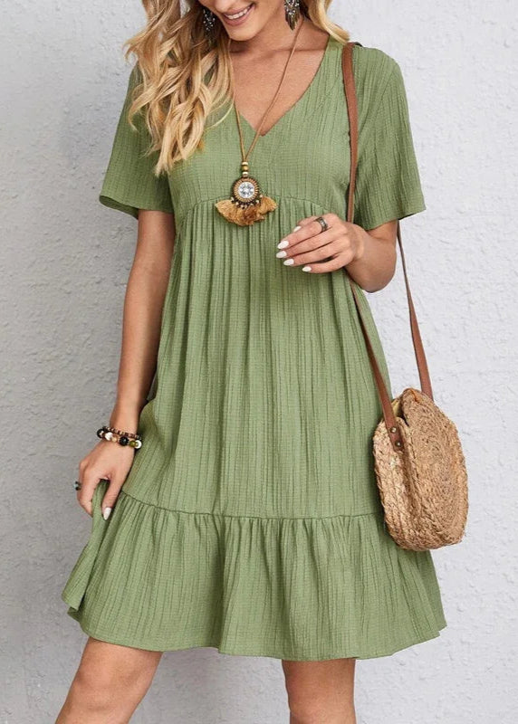 Vestido Feminino Soltinho Decote em V