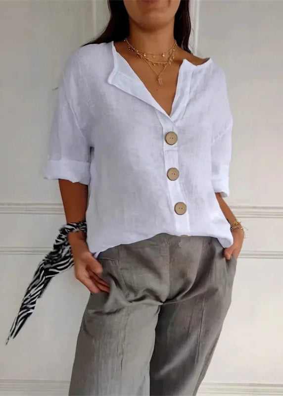 Blusa Feminina Bata de Linho