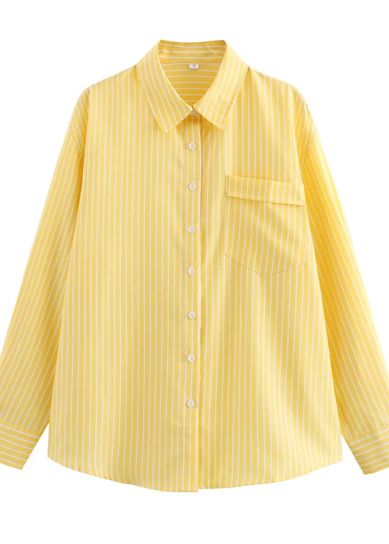 Camisa Feminina Manga Longa Listrada