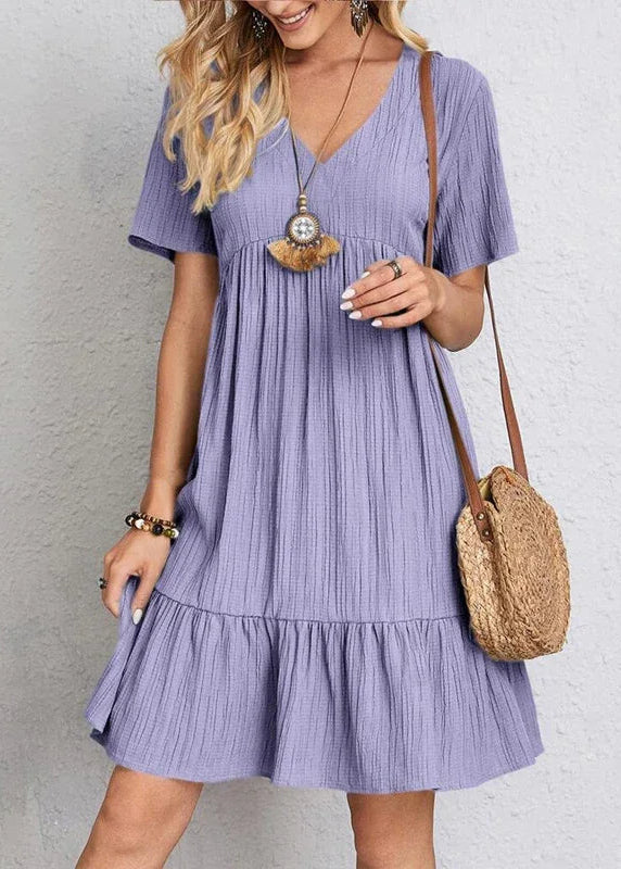 Vestido Feminino Soltinho Decote em V