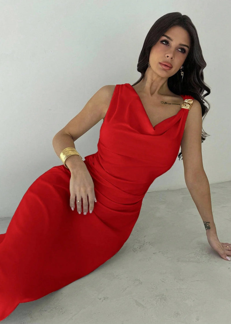 Vestido Feminino Longo Elegante de Festa