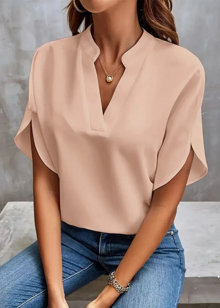 Blusa Feminina Decote V Gola Padre