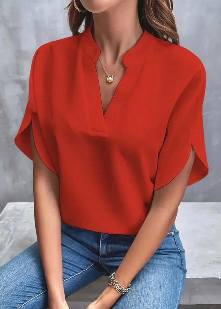 Blusa Feminina Decote V Gola Padre
