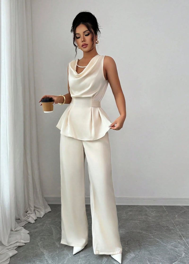 Conjunto Feminino Blusa e Calça Elegante